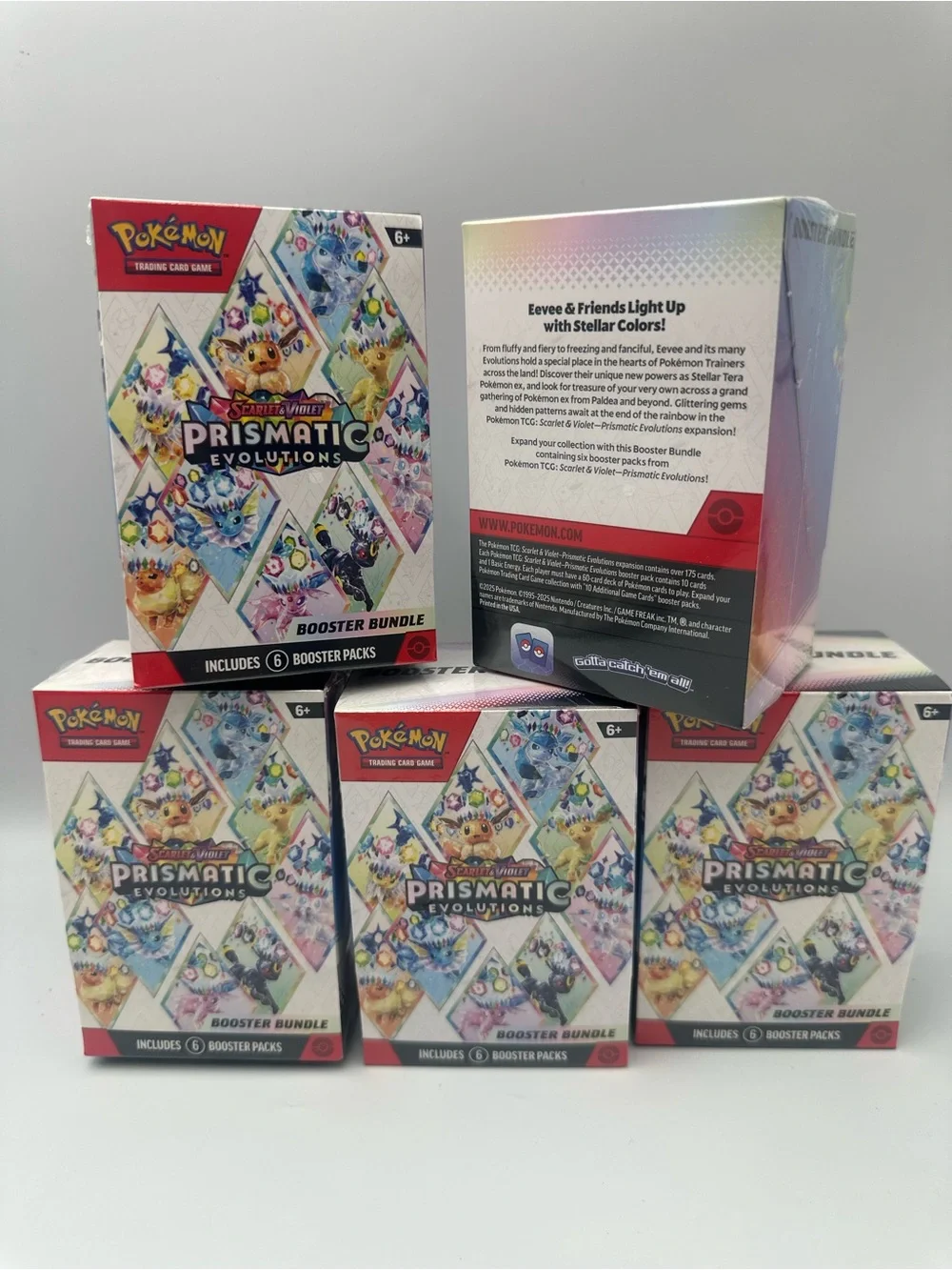 ONE BOX BUNDLE Prismatic Evolutions Eevee & Friends Booster Bundle - Multicolor